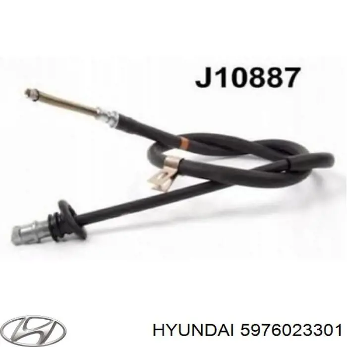5976023301 Hyundai/Kia трос ручного гальма задній, лівий