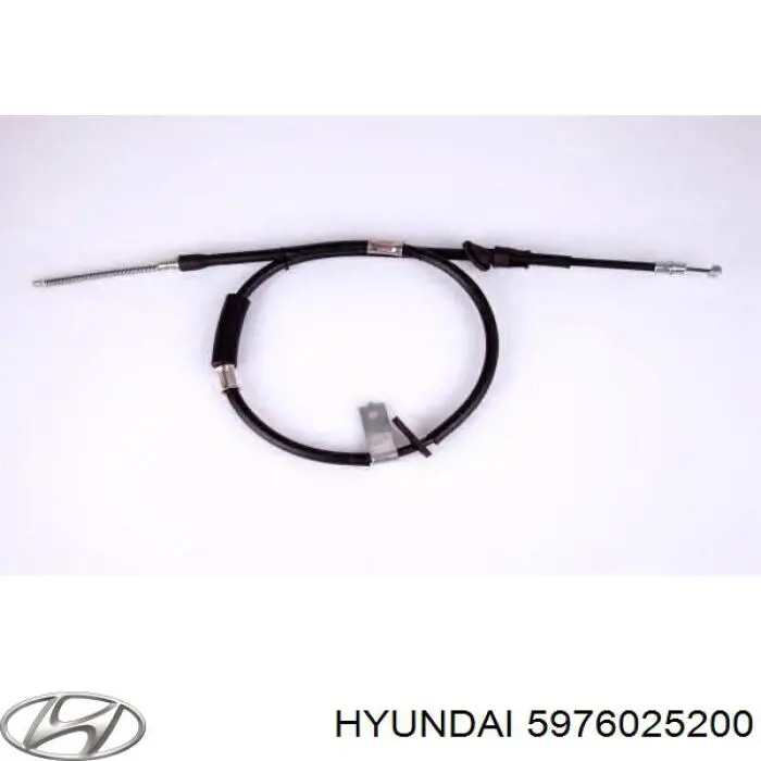 5976025200 Hyundai/Kia трос ручного гальма задній, лівий