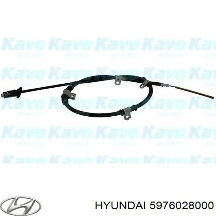 Трос ручного гальма задній, лівий Hyundai Lantra 1 (Хендай Лантра)