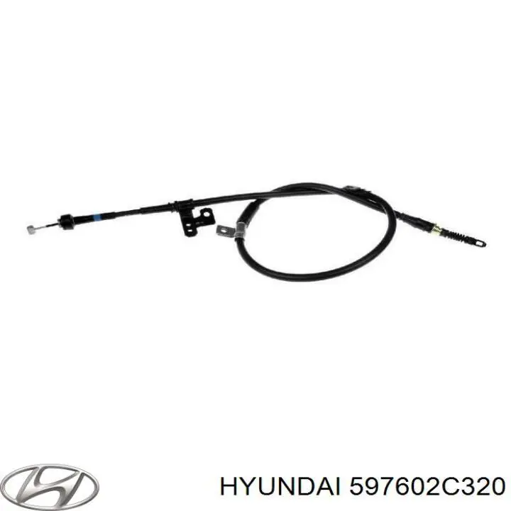 Трос стоянкового гальма задній лівий Hyundai/Kia 597602C320 ціна, від 18.54 USD