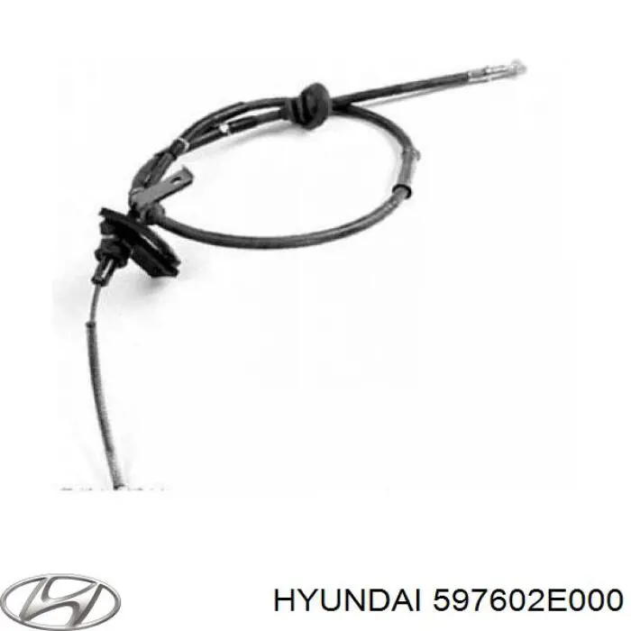 597602E000 Hyundai/Kia Трос ручника задній лівий