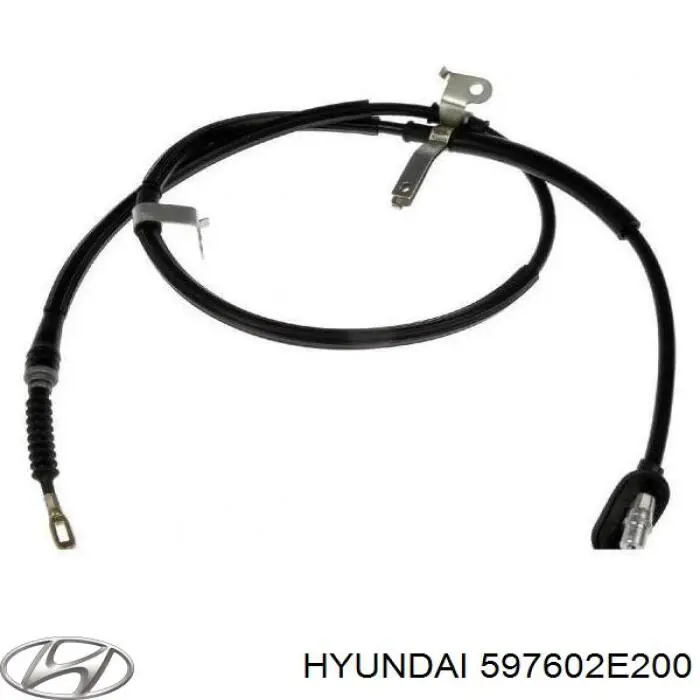597602E200 Hyundai/Kia трос ручного гальма задній, лівий