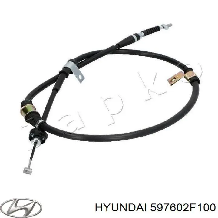 Купити 597602F100 Hyundai/Kia Трос ручного гальма задній, лівий