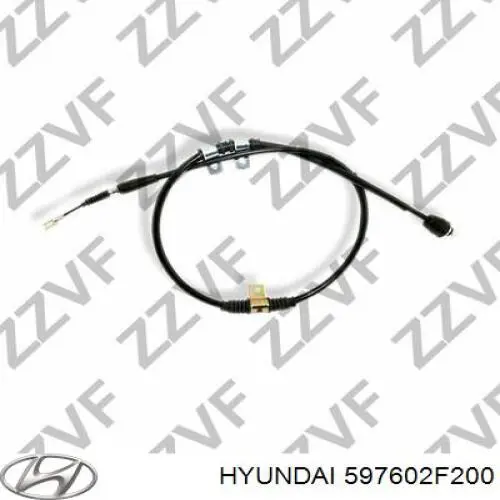 Купити 597602F200 Hyundai/Kia Трос ручного гальма задній, лівий