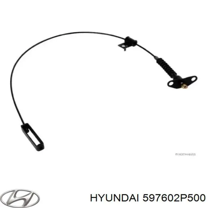 Трос ручного гальма задній, лівий 597602P500 Hyundai/Kia
