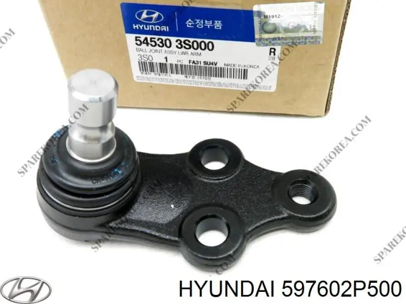 Купити 597602P500 Hyundai/Kia Трос ручного гальма задній, лівий