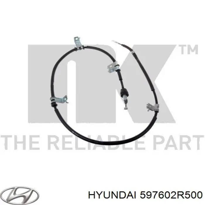 Трос стоянкового гальма задній лівий Hyundai/Kia 597602R500 ціна, від 19.00 USD