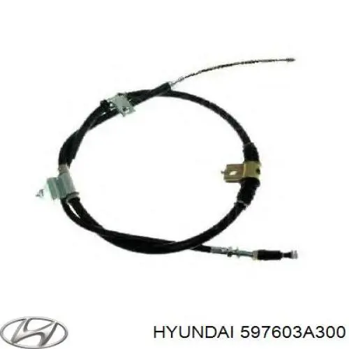 597603A300 Hyundai/Kia трос ручного гальма задній, лівий
