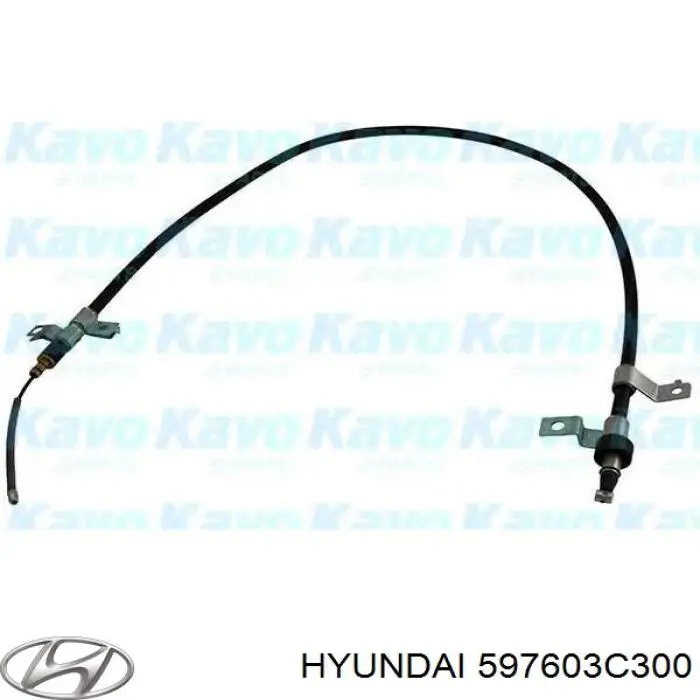 Трос ручного гальма задній, лівий 597603C300 Hyundai/Kia