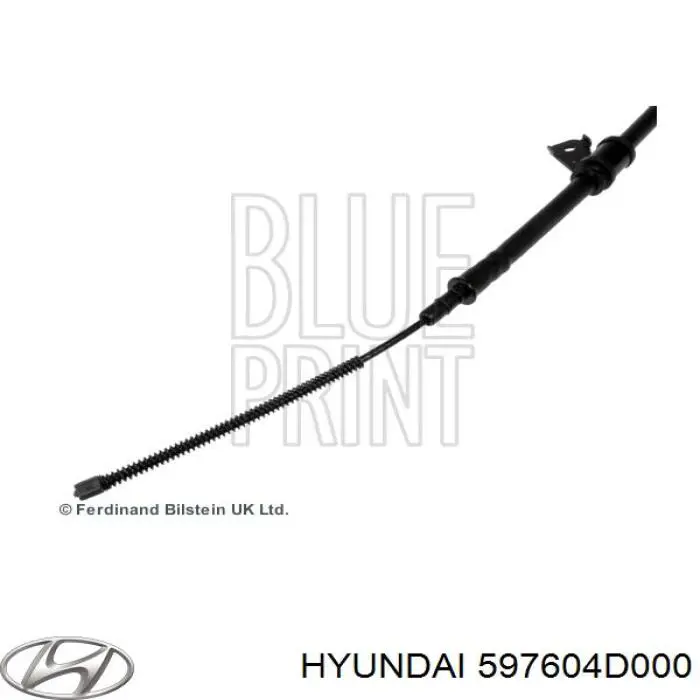 Трос стоянкового гальма задній лівий Hyundai/Kia 597604D000 ціна, від 20.50 USD