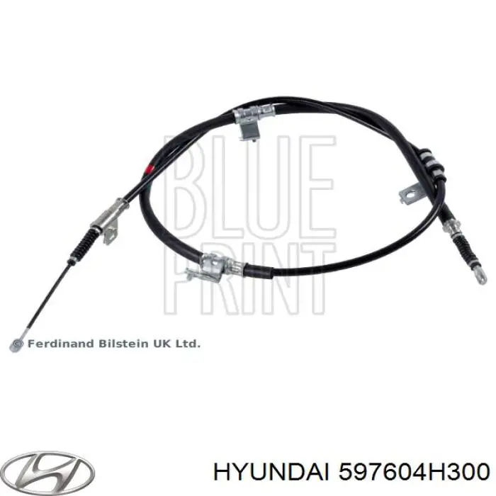 Купити 597604H300 Hyundai/Kia Трос ручного гальма задній, лівий