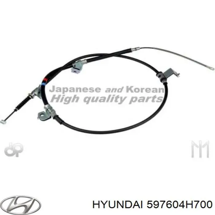 Купити 597604H700 Hyundai/Kia Трос ручного гальма задній, лівий