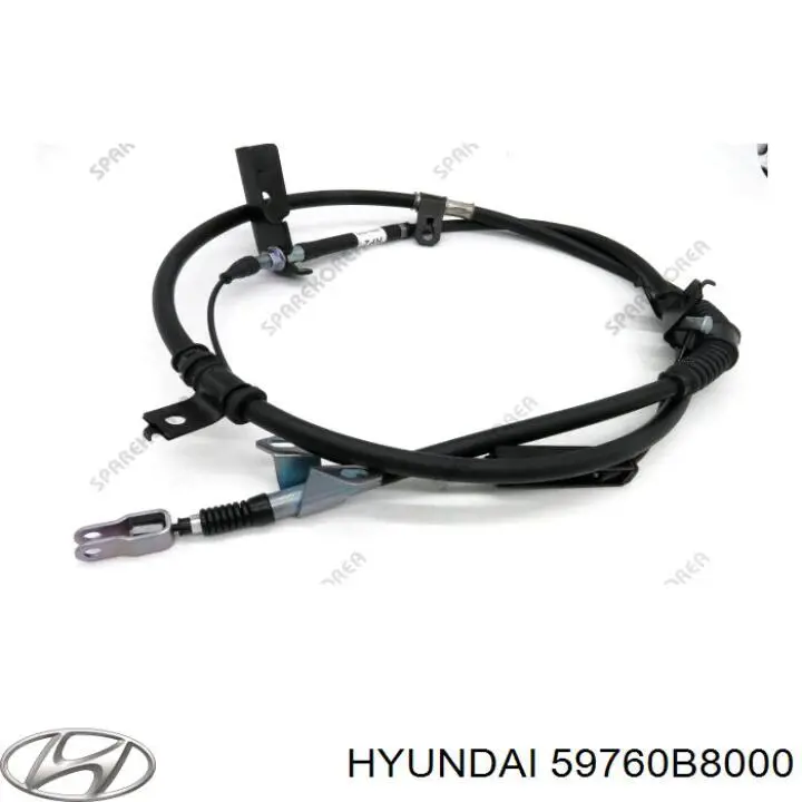 59760B8000 Hyundai/Kia трос ручного гальма задній, лівий