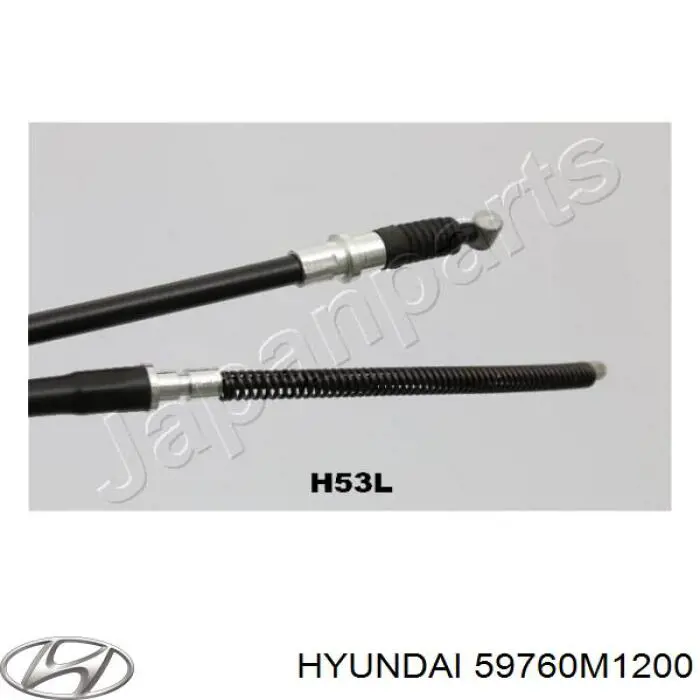 Трос стоянкового гальма задній лівий Hyundai/Kia 59760M1200 ціна, від 19.98 USD