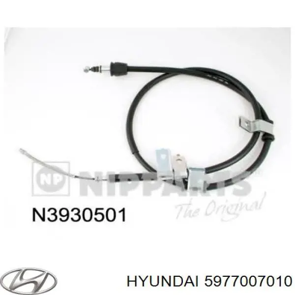 Купити 5977007010 Hyundai/Kia Трос ручного гальма задній, правий