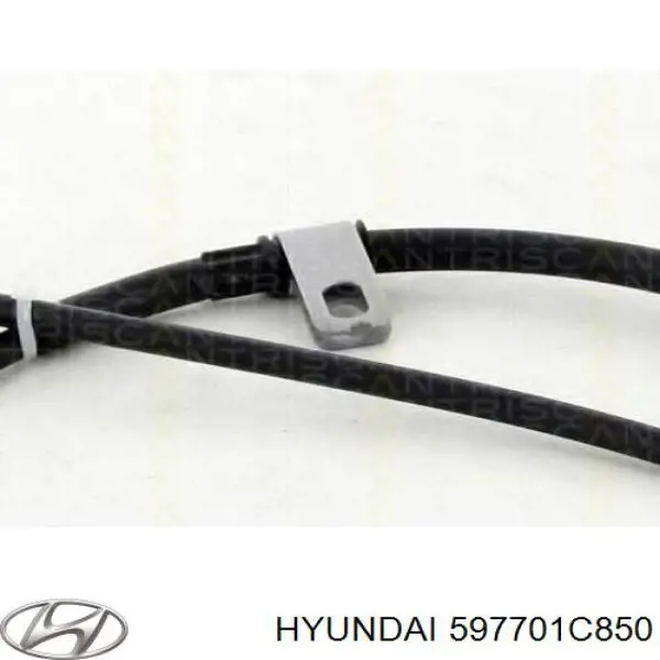 597701C850 Hyundai/Kia трос ручного гальма задній, правий