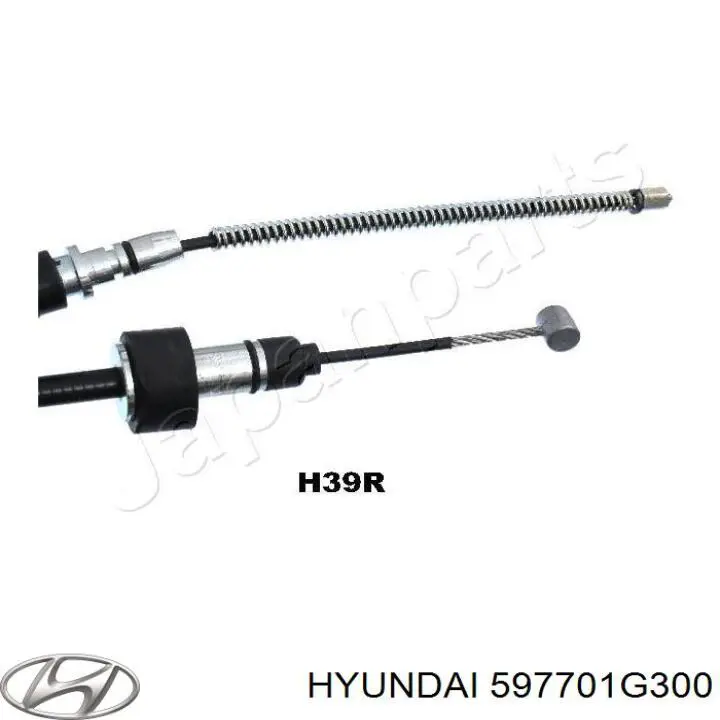 Купити 597701G300 Hyundai/Kia Трос ручного гальма задній, правий