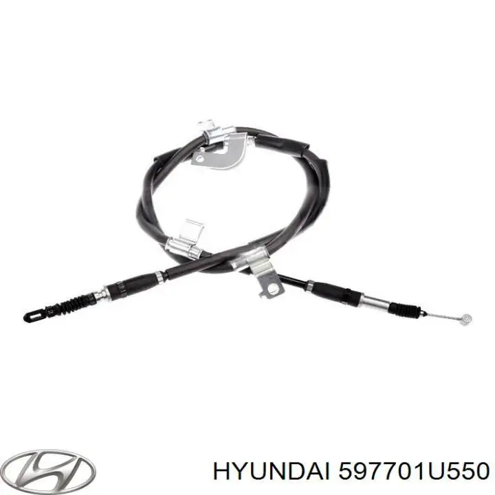 Трос стоянкового гальма задній правий Hyundai/Kia 597701U550 ціна, від 116.67 USD