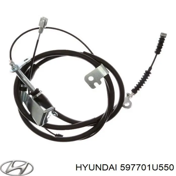 Трос ручного гальма задній, правий 597701U550 Hyundai/Kia