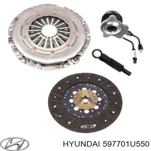 Купити 597701U550 Hyundai/Kia Трос ручного гальма задній, правий