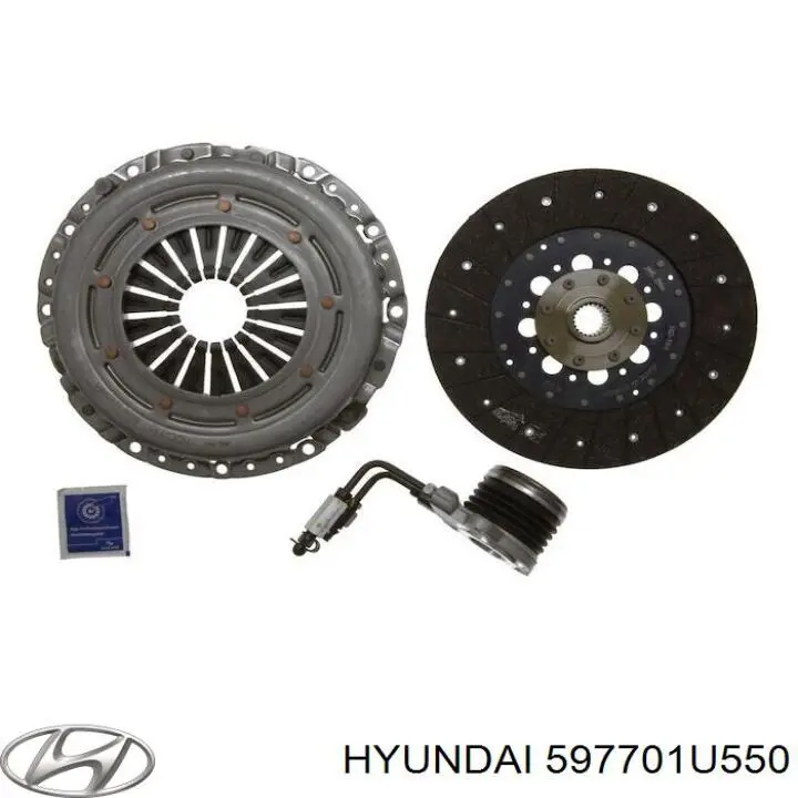 597701U550 Hyundai/Kia Трос ручного гальма задній, правий
