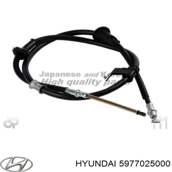 5977025000 Hyundai/Kia Трос ручного гальма задній, правий