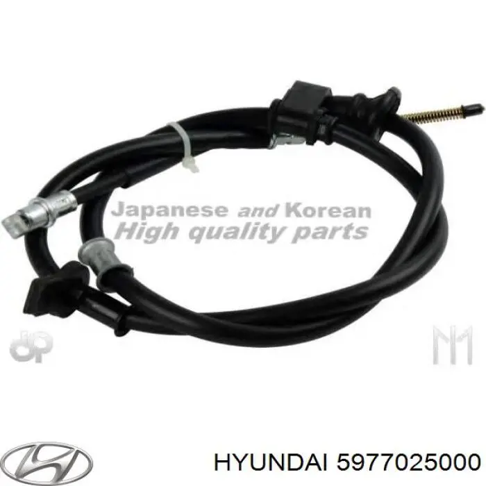 Трос стоянкового гальма задній правий Hyundai/Kia 5977025000 ціна, від 11.40 USD