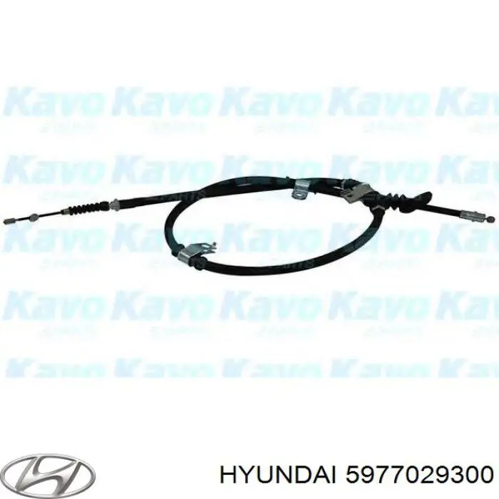 Трос ручного гальма задній, правий Hyundai Lantra 2 (Хендай Лантра)