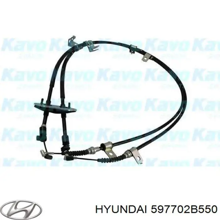 Трос стоянкового гальма задній правий Hyundai/Kia 597702B550 ціна, від 29.57 USD