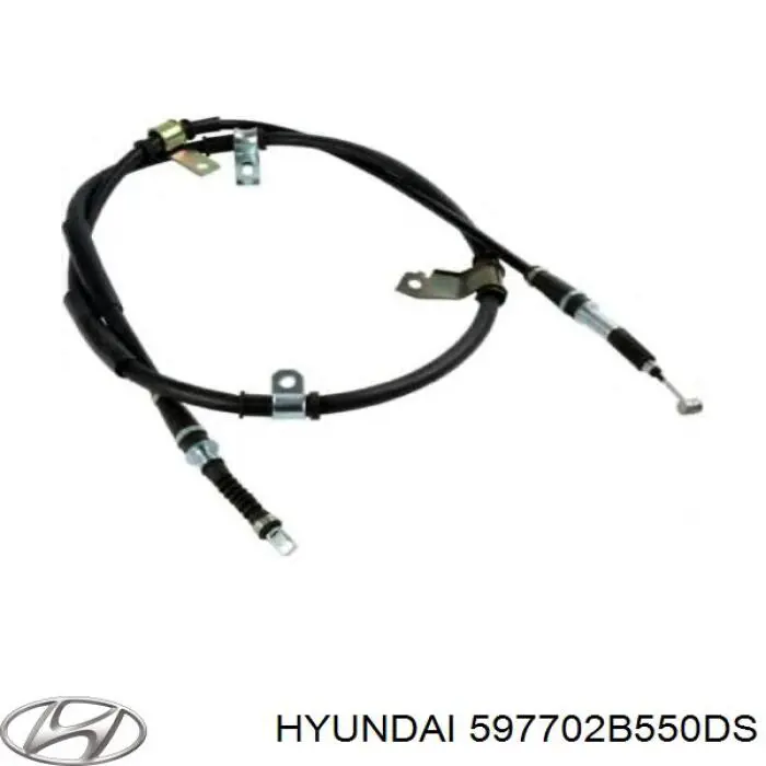 Трос стоянкового гальма задній правий Hyundai/Kia 597702B550DS ціна, від 39.49 USD