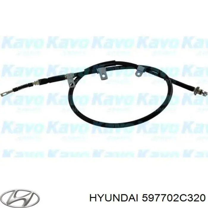Трос стоянкового гальма задній правий Hyundai/Kia 597702C320 ціна, від 15.96 USD