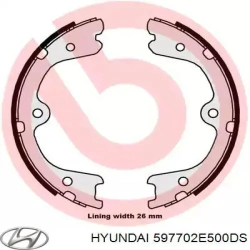 Трос стоянкового гальма задній правий Hyundai/Kia 597702E500DS ціна, від 22.54 USD