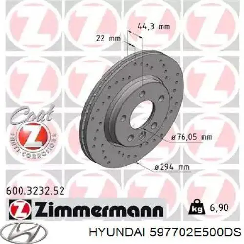  597702E500DS Hyundai/Kia