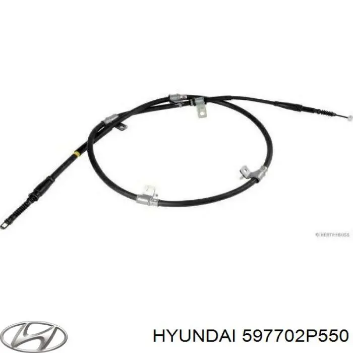 Трос стоянкового гальма задній правий Hyundai/Kia 597702P550 ціна, від 31.42 USD