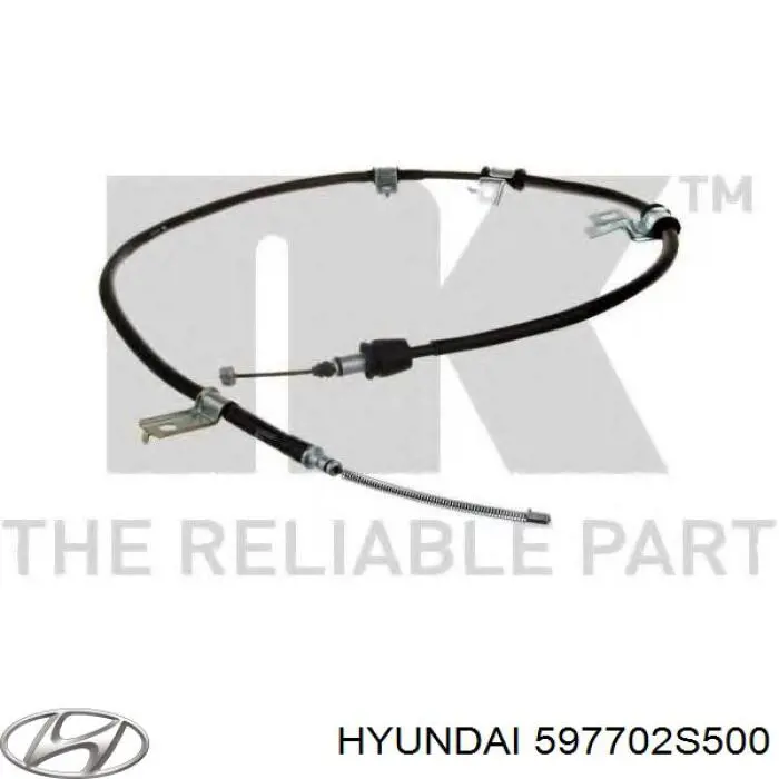 Трос ручного гальма задній, правий 597702S500 Hyundai/Kia
