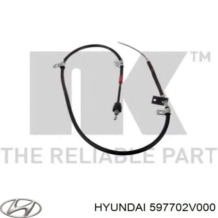 Трос ручного гальма задній, правий 597702V000 Hyundai/Kia