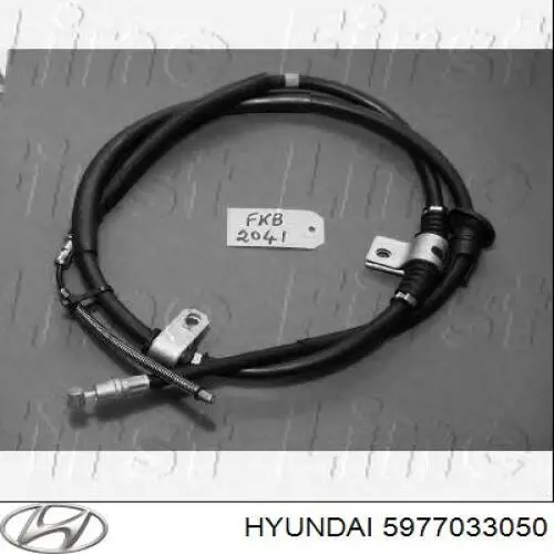Трос ручного гальма задній, правий Hyundai Sonata (Хендай Соната)