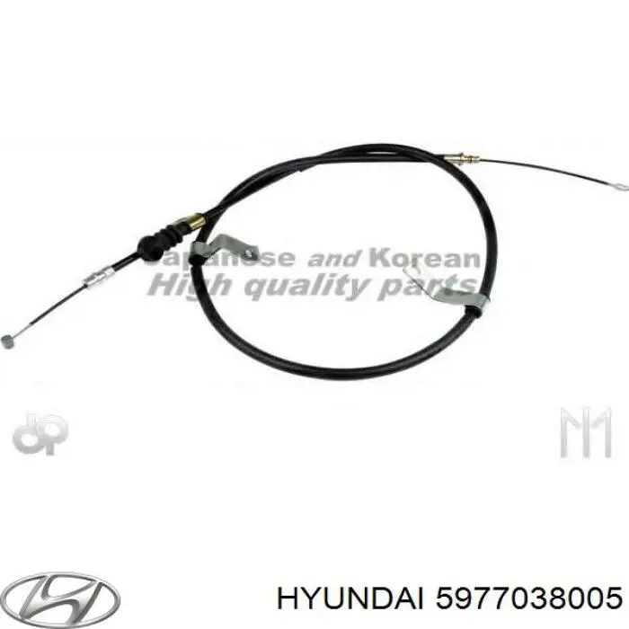 Трос стоянкового гальма задній правий Hyundai/Kia 5977038005 ціна, від 15.79 USD