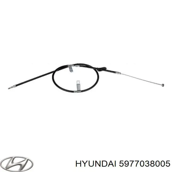 5977038005 Hyundai/Kia трос ручного гальма задній, правий