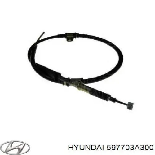 597703A300 Hyundai/Kia Трос ручного гальма задній, правий