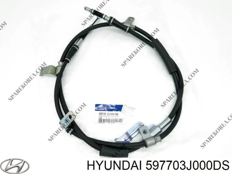 Трос стоянкового гальма задній правий Hyundai/Kia 597703J000DS ціна, від 89.15 USD
