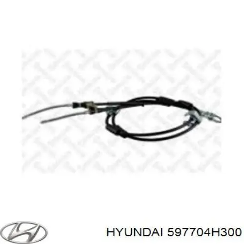 Трос стоянкового гальма задній правий Hyundai/Kia 597704H300 ціна, від 22.24 USD