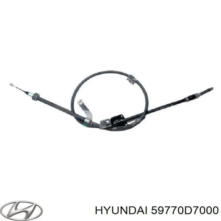 Трос стоянкового гальма задній правий Febest 12100D7RH ціна, від 24.89 USD