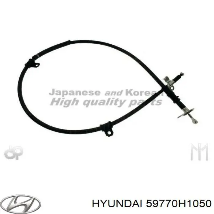 59770H1050 Hyundai/Kia трос ручного гальма задній, правий