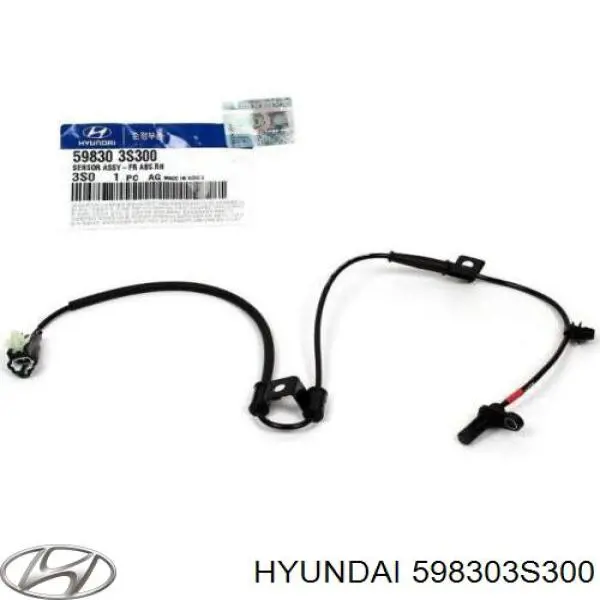 598303S300 Hyundai/Kia Датчик АБС (ABC) передній, правий