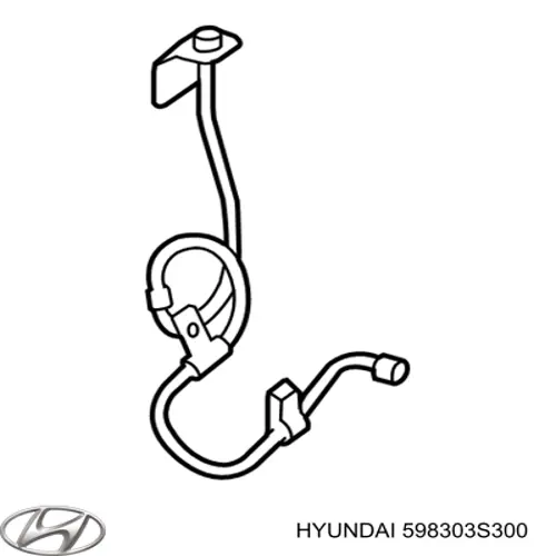 Датчик антиблокувальної системи гальмування Hyundai/Kia 598303S300 ціна, від 20.58 USD