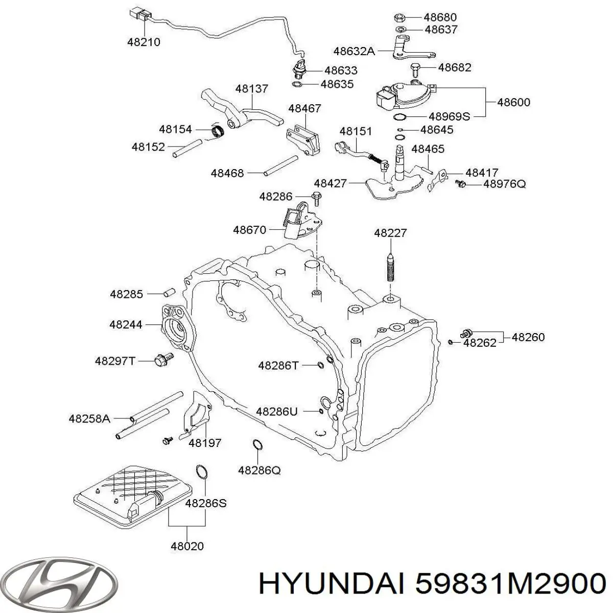 59831M2900 Hyundai/Kia датчик абс (abs передній, правий)