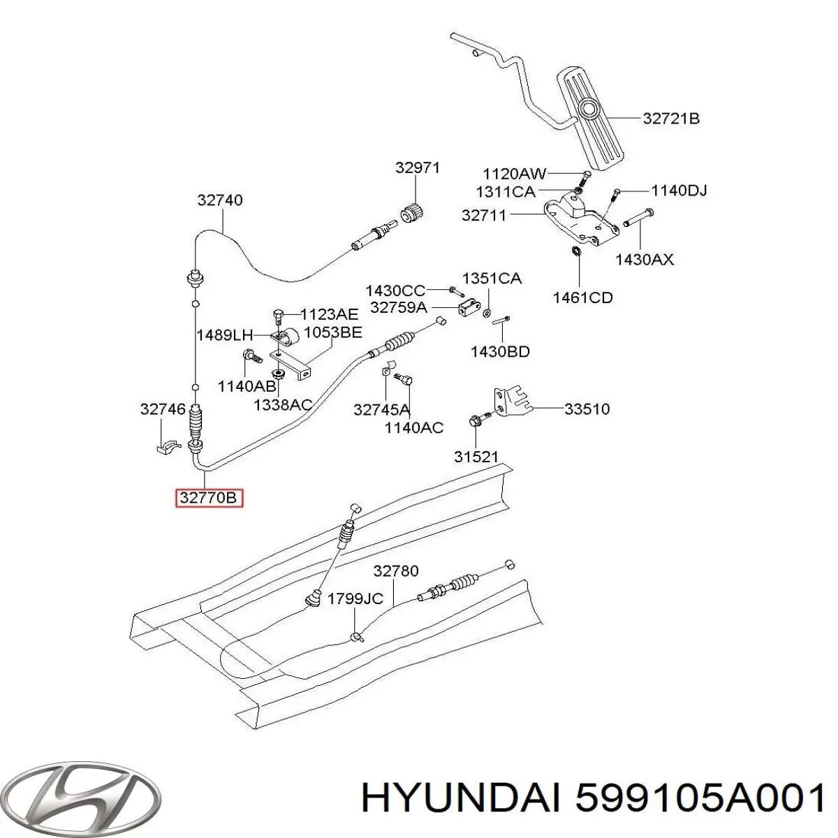  Hyundai/Kia 599105A001 ціна, від 14.40 USD