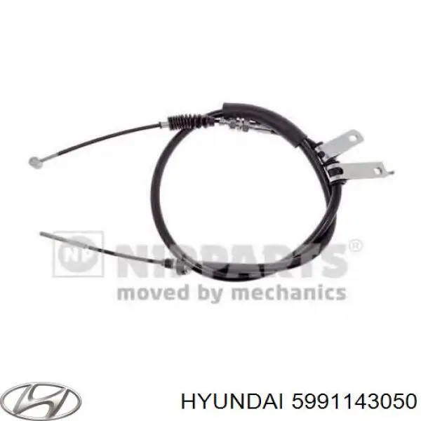 Трос стоянкового гальма передній Hyundai/Kia 5991143050 ціна, від 12.34 USD