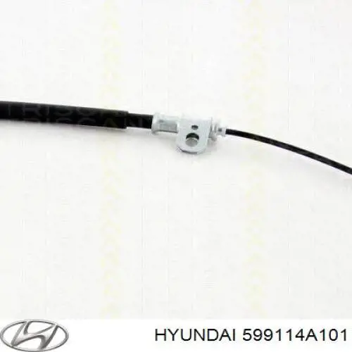 Трос ручного гальма передній 599114A101 Hyundai/Kia